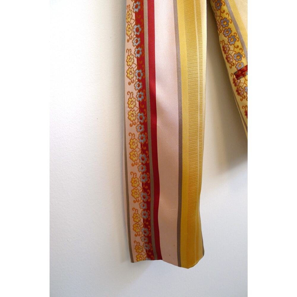 ESCADA SPORT Silk Satin Floral Stripe 2-Button Jacket Blazer YOOX 36 6 $1850 - Picture 6 of 14